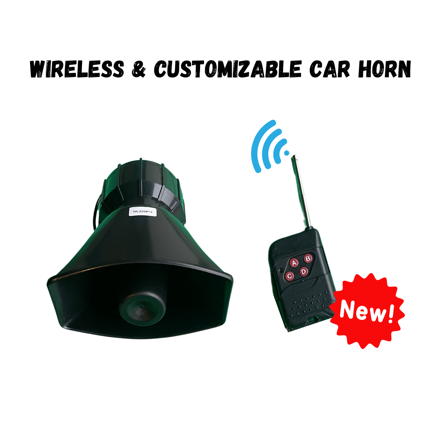 The Sonic Horn Wireless Customizable Car Horn