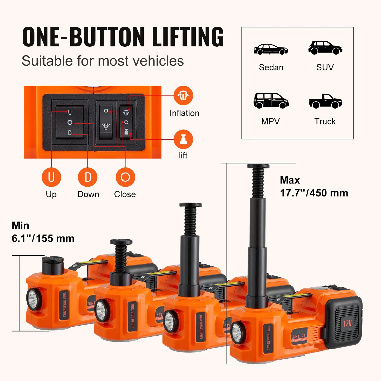 5 Ton Electric Car Jack