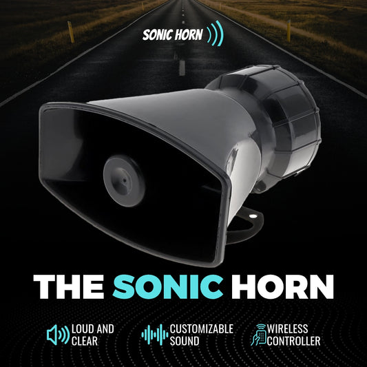 The Sonic Horn - Unique air horn with MP3 sound effects for custom car mods, including Dixie horn